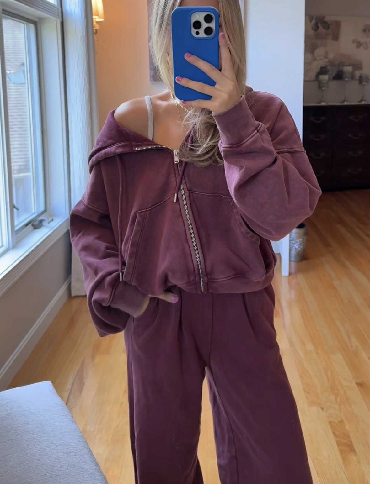 Tuscan Red Wash Sweatsuit